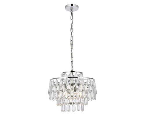 Elegant Pendant Light - Chrome, L 16" (1102D16C)