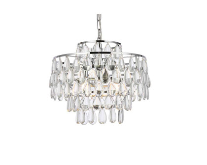 Elegant Pendant Light - Chrome, L 16" (1102D16C)