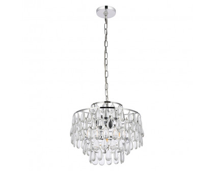 Elegant Pendant Light - Chrome, L 16" (1102D16C)