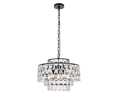 Elegant Pendant Light - Black, L 18" (1102D18BK)