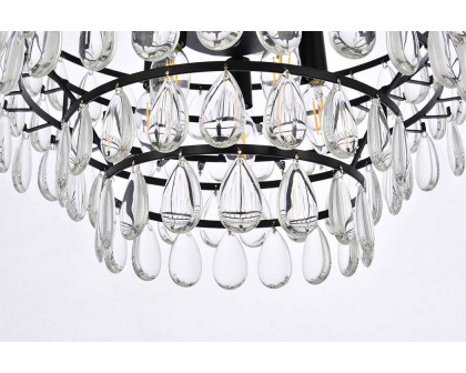 Elegant Pendant Light - Black, L 18" (1102D18BK)