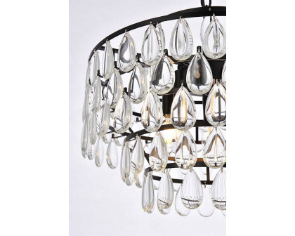 Elegant Pendant Light - Black, L 18" (1102D18BK)