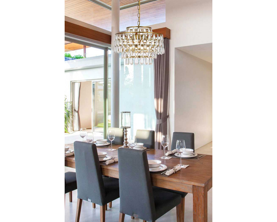 Elegant Pendant Light - Brass, L 18" (1102D18BR)