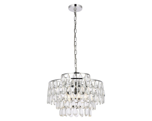 Elegant Pendant Light - Chrome, L 18" (1102D18C)