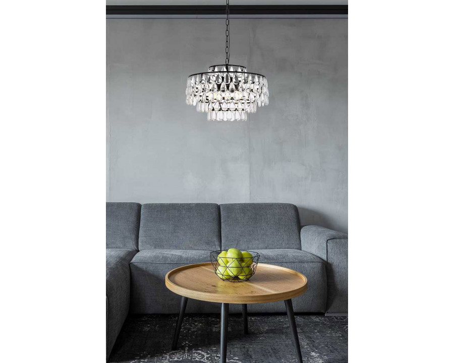 Elegant Pendant Light - Black, L 20" (1102D20BK)