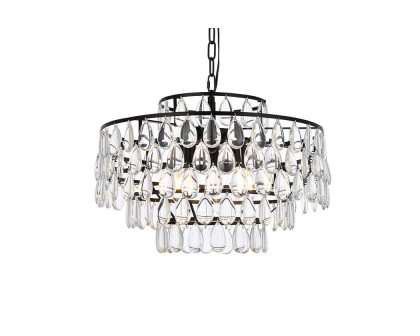 Elegant Pendant Light - Black, L 20" (1102D20BK)