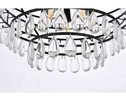 Elegant Pendant Light - Black, L 20" (1102D20BK)