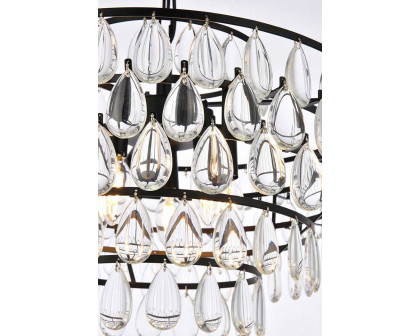 Elegant Pendant Light - Black, L 20" (1102D20BK)