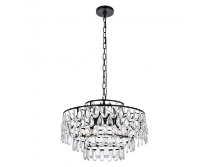 Elegant Pendant Light - Black, L 20" (1102D20BK)