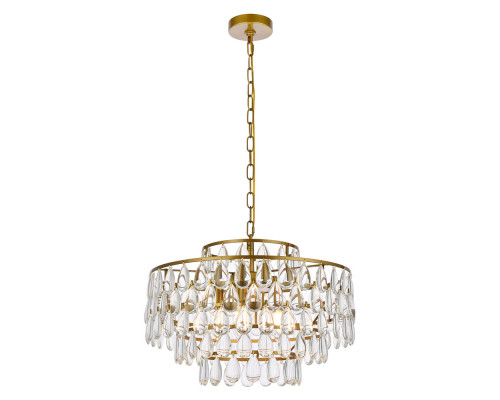 Elegant Pendant Light - Brass, L 20" (1102D20BR)