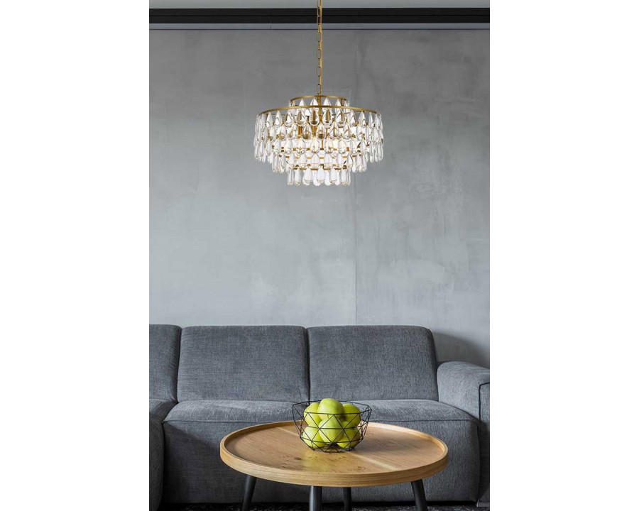 Elegant Pendant Light - Brass, L 20" (1102D20BR)