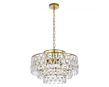 Elegant Pendant Light - Brass, L 20" (1102D20BR)