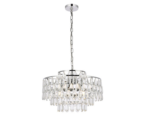 Elegant Pendant Light - Chrome, L 20" (1102D20C)