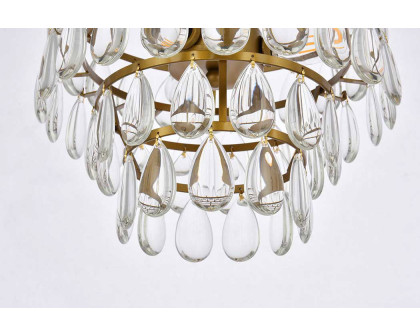 Elegant Flush Mount Light - Brass, L 12" (1103F12BR)