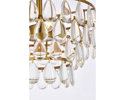 Elegant Flush Mount Light - Brass, L 14" (1103F14BR)