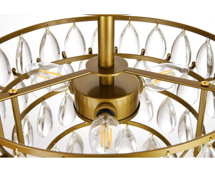 Elegant Flush Mount Light - Brass, L 14" (1103F14BR)