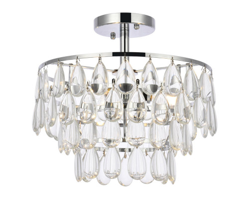 Elegant Flush Mount Light - Chrome, L 14" (1103F14C)