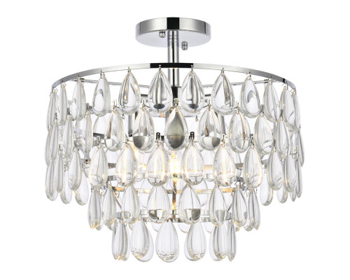 Elegant Flush Mount Light - Chrome, L 16" (1103F16C)