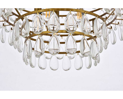 Elegant Flush Mount Light - Brass, L 18" (1103F18BR)