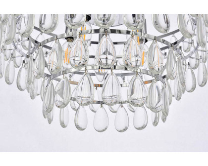 Elegant Flush Mount Light - Chrome, L 18" (1103F18C)