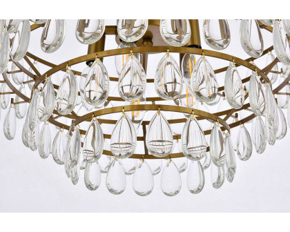 Elegant Flush Mount Light - Brass, L 20" (1103F20BR)