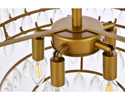 Elegant Flush Mount Light - Brass, L 20" (1103F20BR)