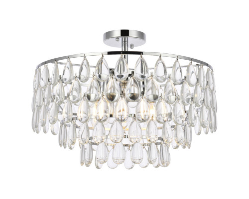 Elegant Flush Mount Light - Chrome, L 20" (1103F20C)