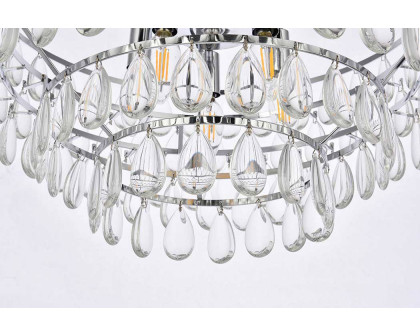 Elegant Flush Mount Light - Chrome, L 20" (1103F20C)