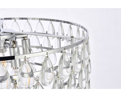 Elegant Flush Mount Light - Chrome, L 20" (1103F20C)