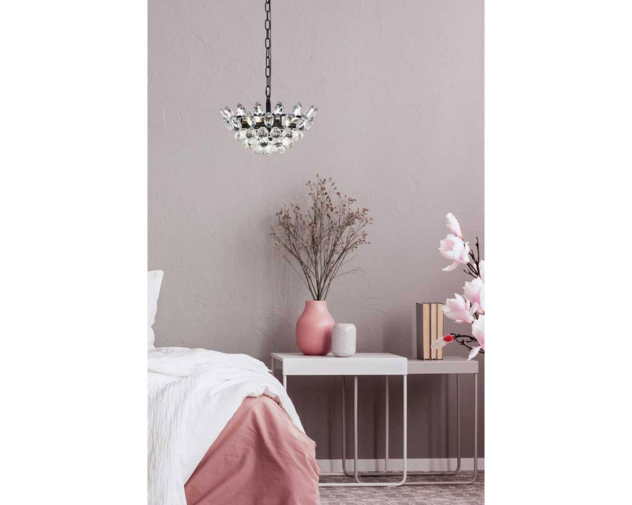 Elegant Pendant Light - Black, L 14" (1104D14BK)