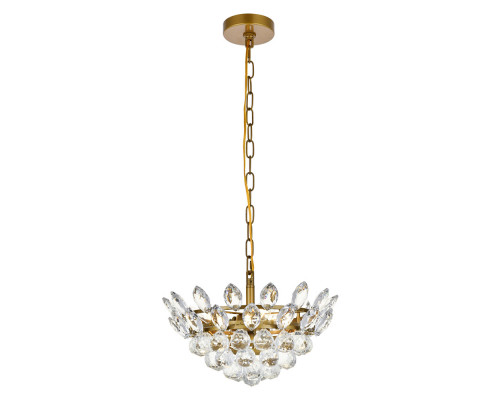 Elegant Pendant Light - Brass, L 14" (1104D14BR)