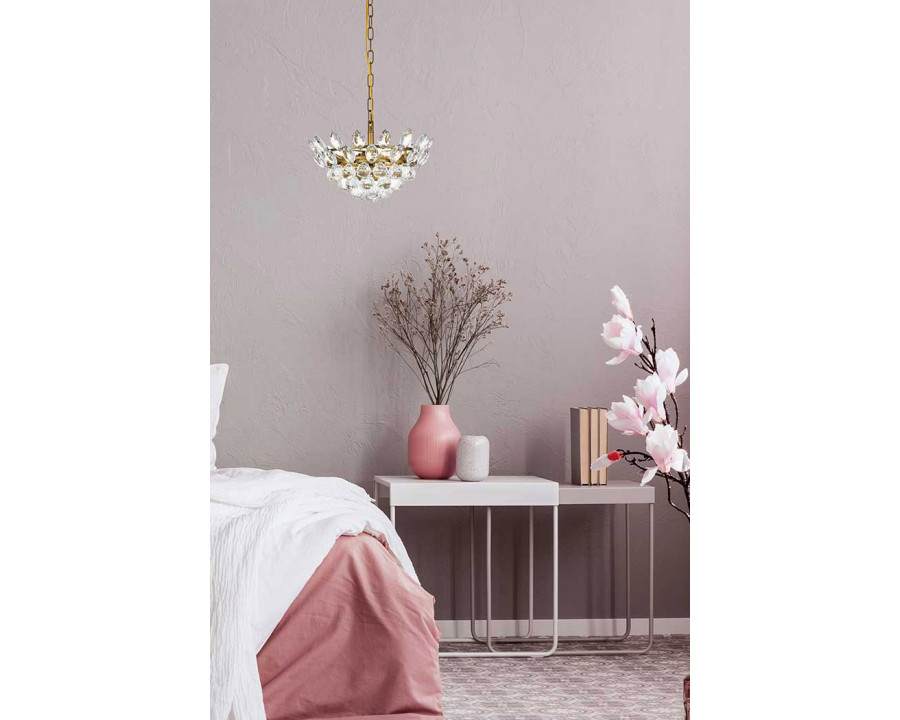 Elegant Pendant Light - Brass, L 14" (1104D14BR)