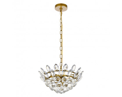 Elegant Pendant Light - Brass, L 14" (1104D14BR)