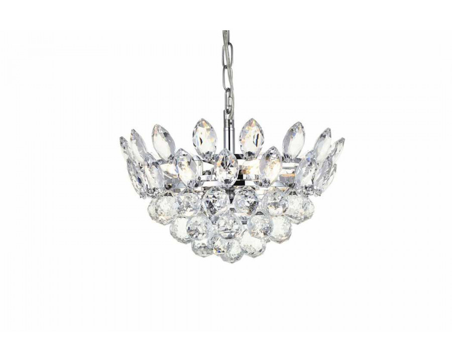 Elegant Pendant Light - Chrome, L 14" (1104D14C)