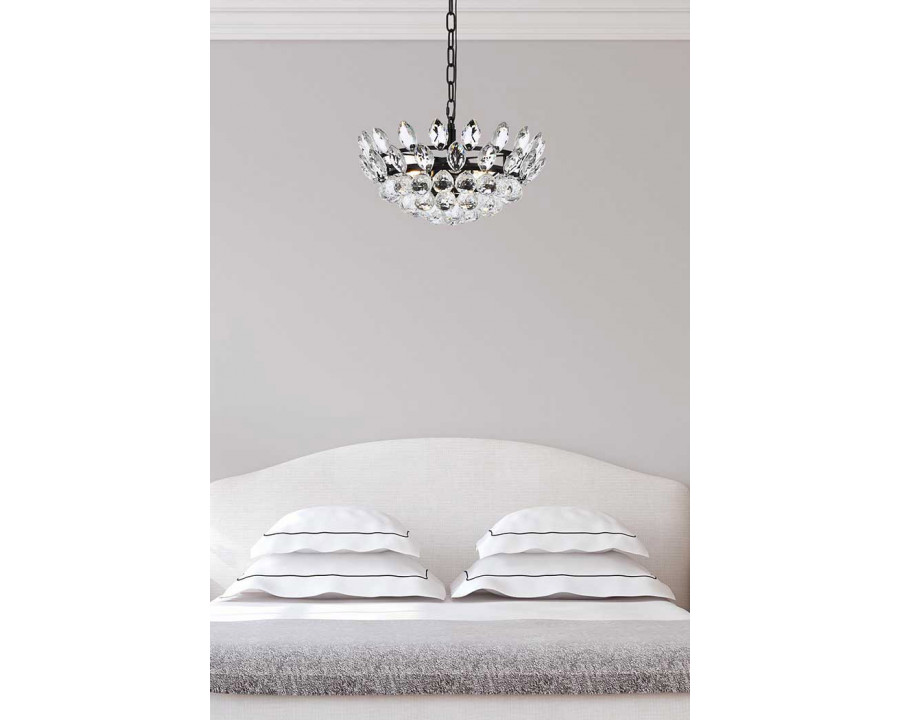 Elegant Pendant Light - Black, L 16" (1104D16BK)