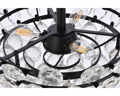 Elegant Pendant Light - Black, L 16" (1104D16BK)