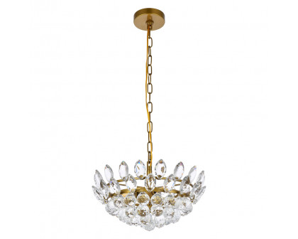 Elegant Pendant Light - Brass, L 16" (1104D16BR)