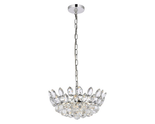 Elegant Pendant Light - Chrome, L 16" (1104D16C)