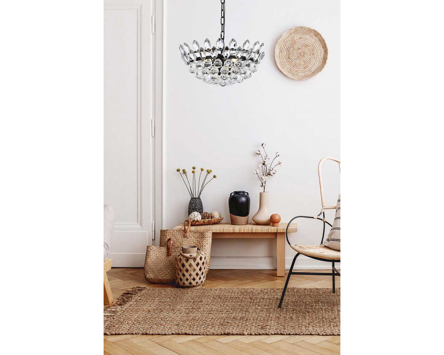 Elegant Pendant Light - Black, L 18" (1104D18BK)