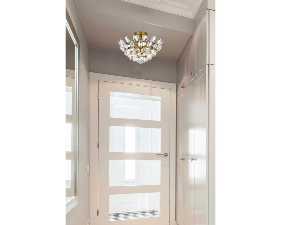 Elegant Flush Mount Light - Brass, L 14" (1105F14BR)