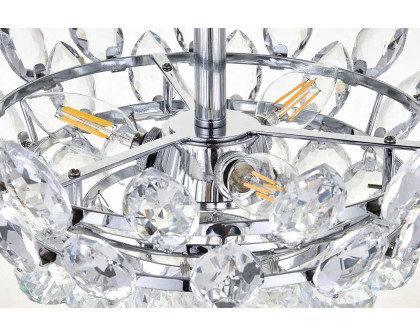 Elegant Flush Mount Light - Chrome, L 14" (1105F14C)