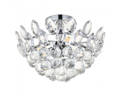 Elegant Flush Mount Light - Chrome, L 14" (1105F14C)