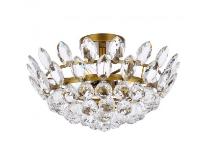 Elegant Flush Mount Light - Brass, L 16" (1105F16BR)