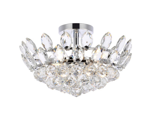 Elegant Flush Mount Light - Chrome, L 16" (1105F16C)