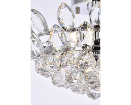 Elegant Flush Mount Light - Chrome, L 16" (1105F16C)