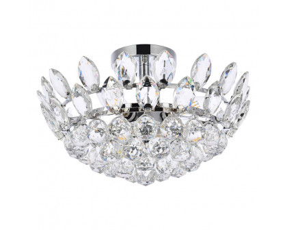 Elegant Flush Mount Light - Chrome, L 16" (1105F16C)