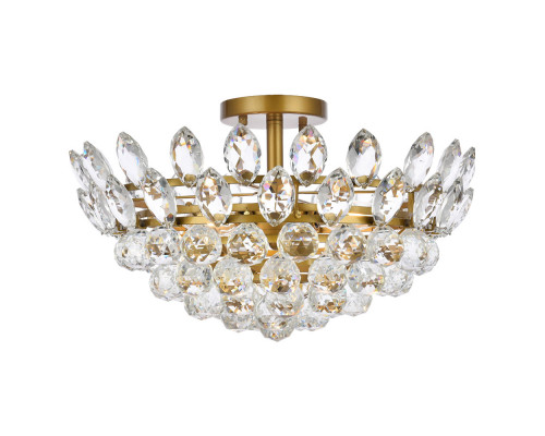 Elegant Flush Mount Light - Brass, L 18" (1105F18BR)