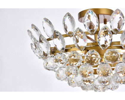 Elegant Flush Mount Light - Brass, L 18" (1105F18BR)