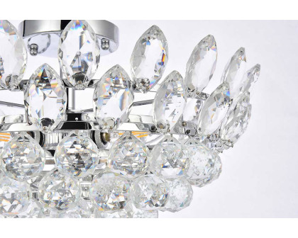 Elegant Flush Mount Light - Chrome, L 18" (1105F18C)