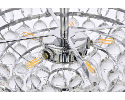 Elegant Flush Mount Light - Chrome, L 18" (1105F18C)